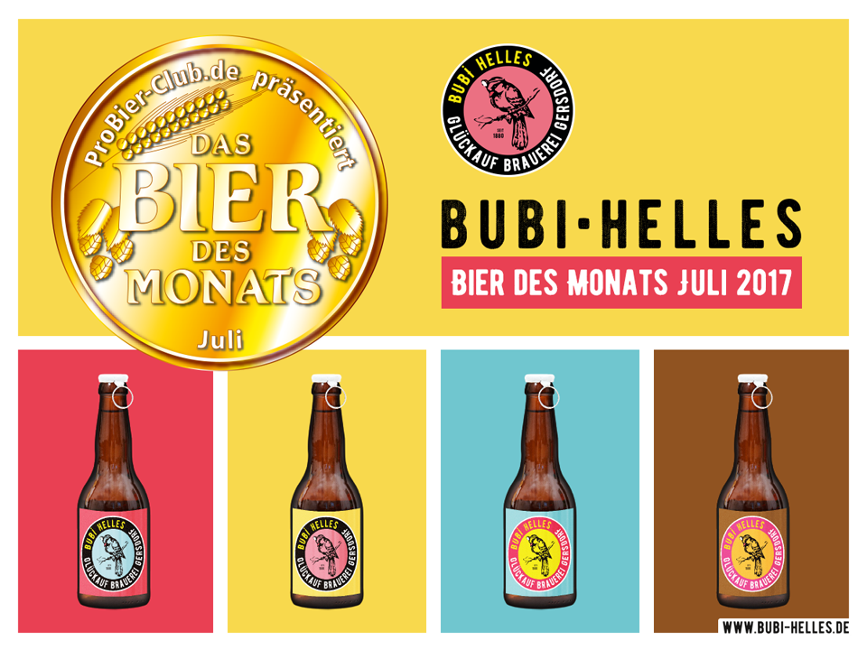 Bubi Helles – Bier des Monats Juli 2017